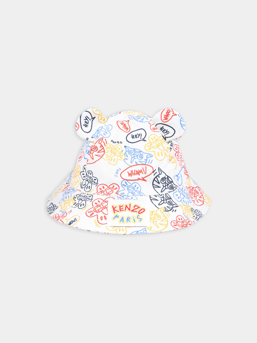 Cloche avorio per bambina con stampa e logo